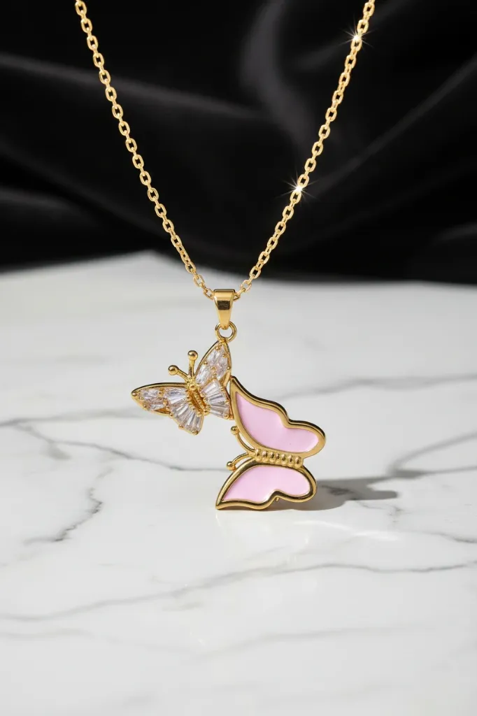 Butterfly Necklace on Marble.webp