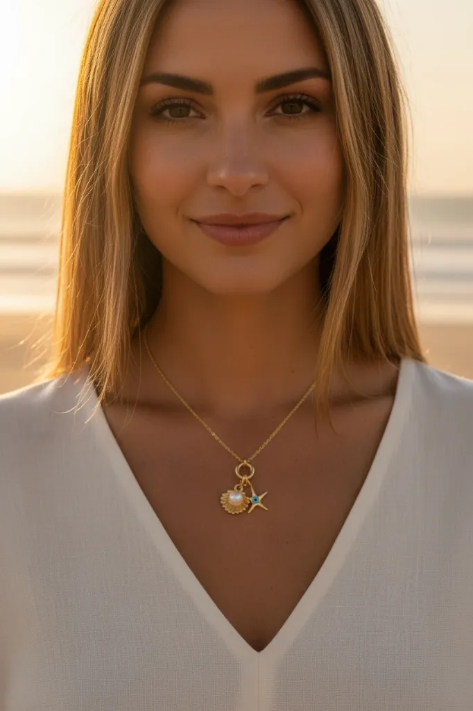 New Model Wearing Necklace.webp