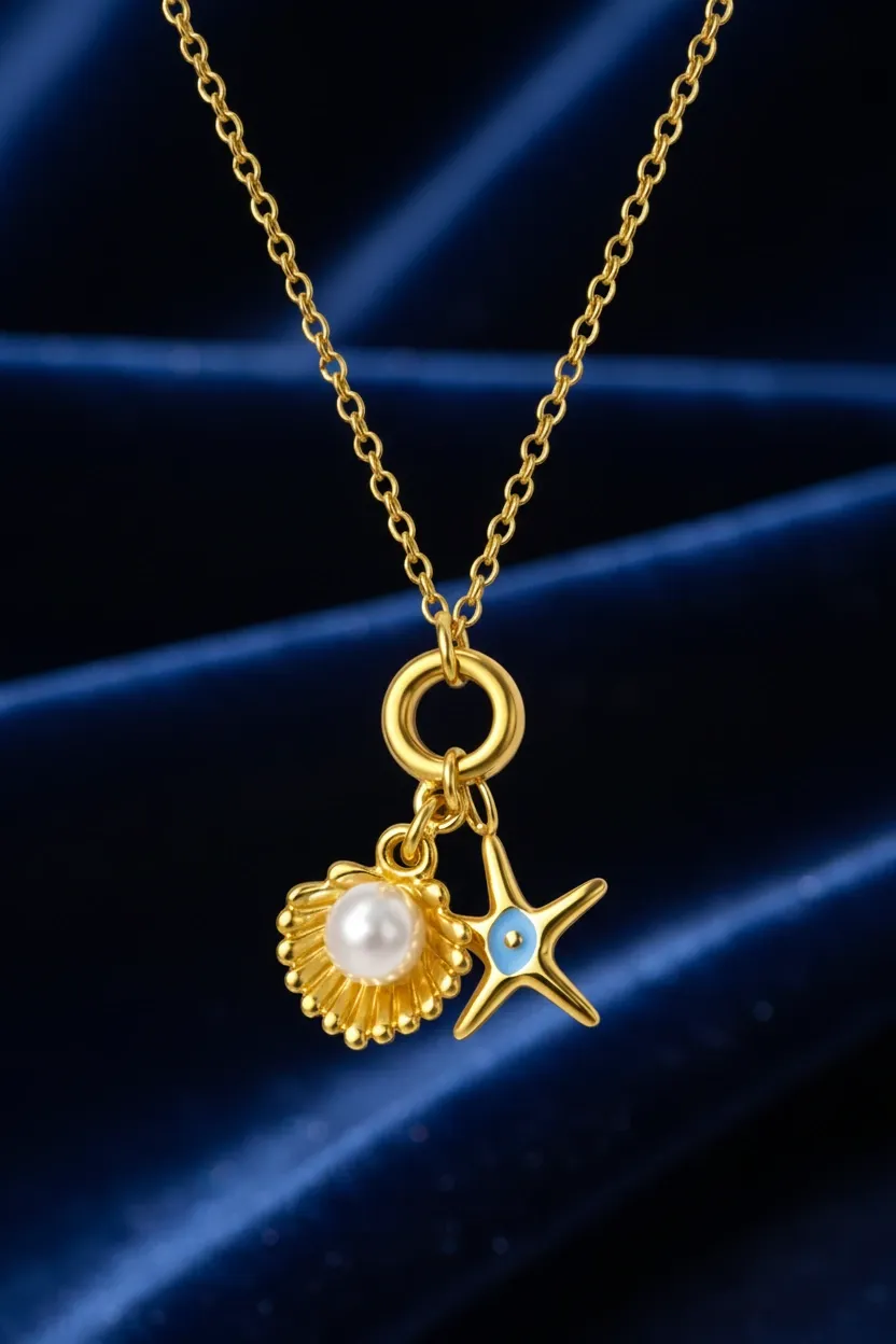 Sea Treasures Charm Necklace