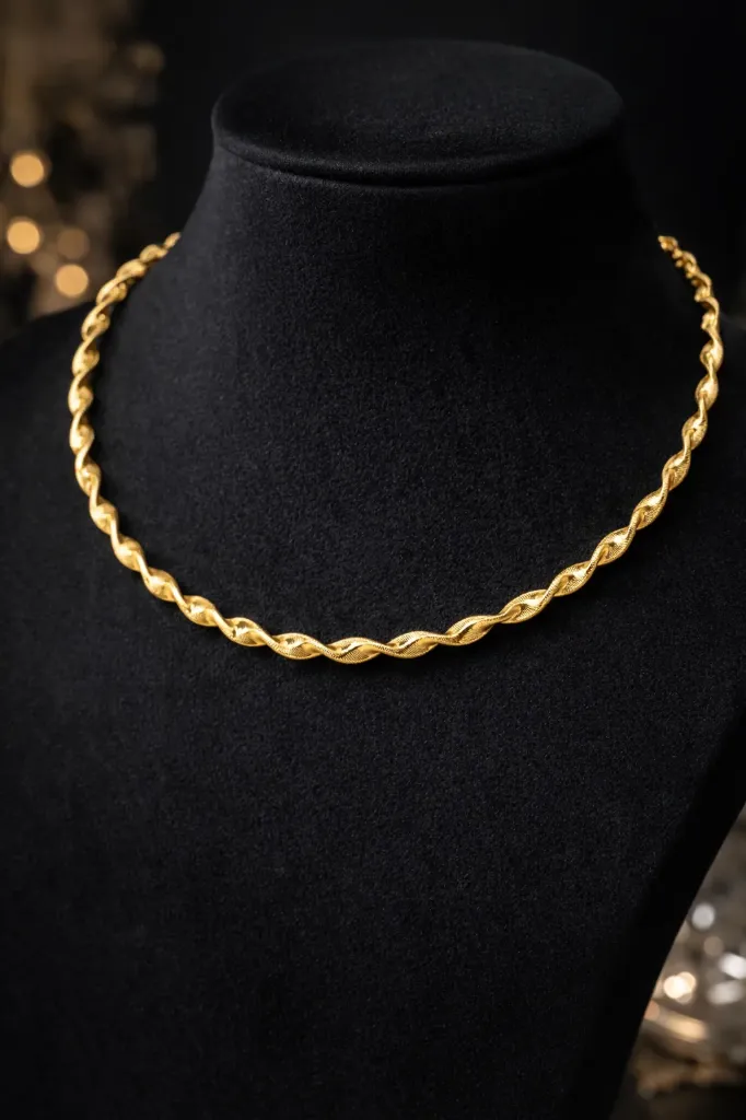 Twisted Gold Grace Necklace