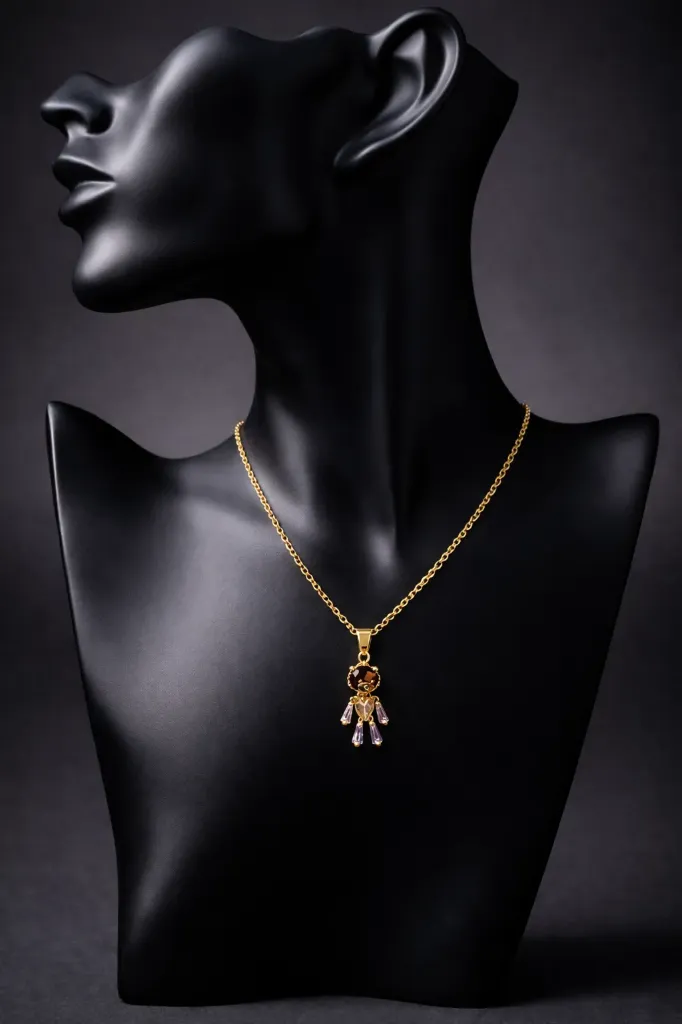 Amora Doll Charm Pendant Necklace