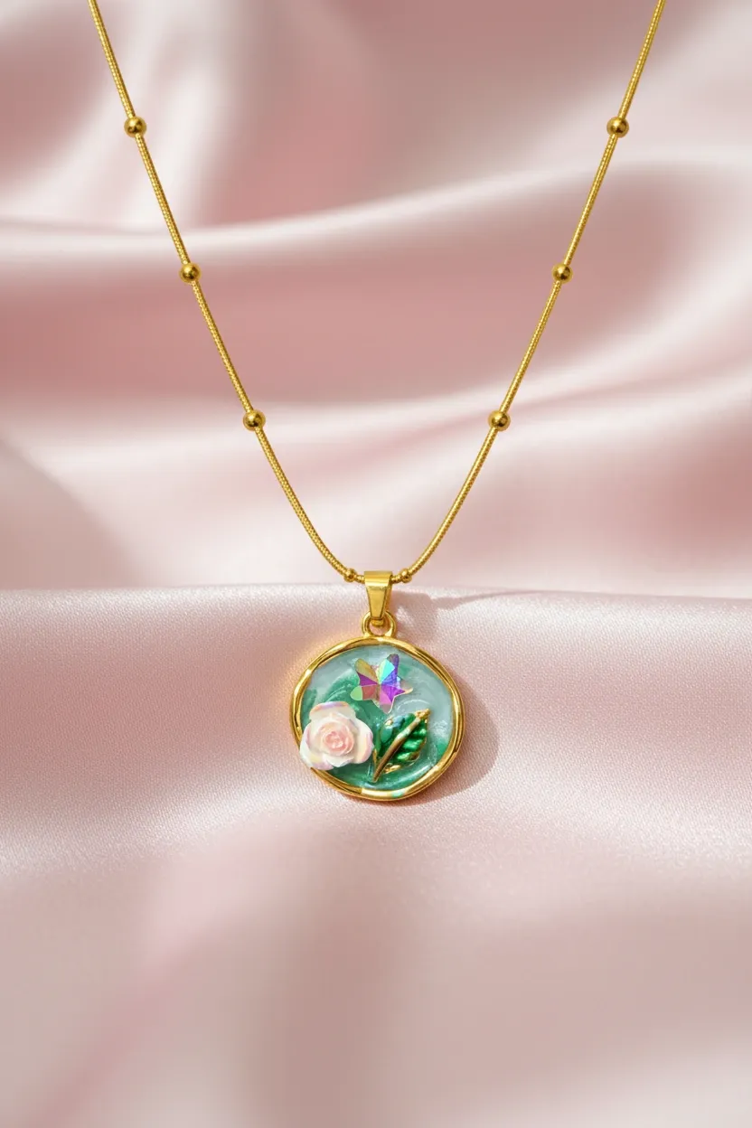 Enchanted Garden Medallion Necklace